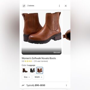 Softwalk Leather Tan Boots